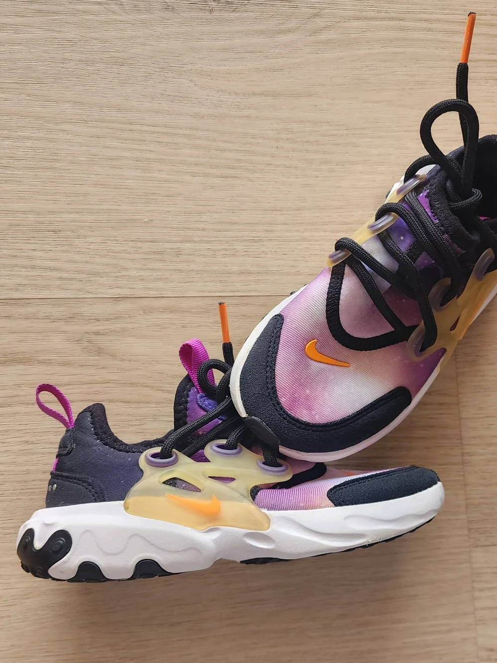 Nike Kids Galaxy Tie-Dye Sneakers - Purple/Orange/Black